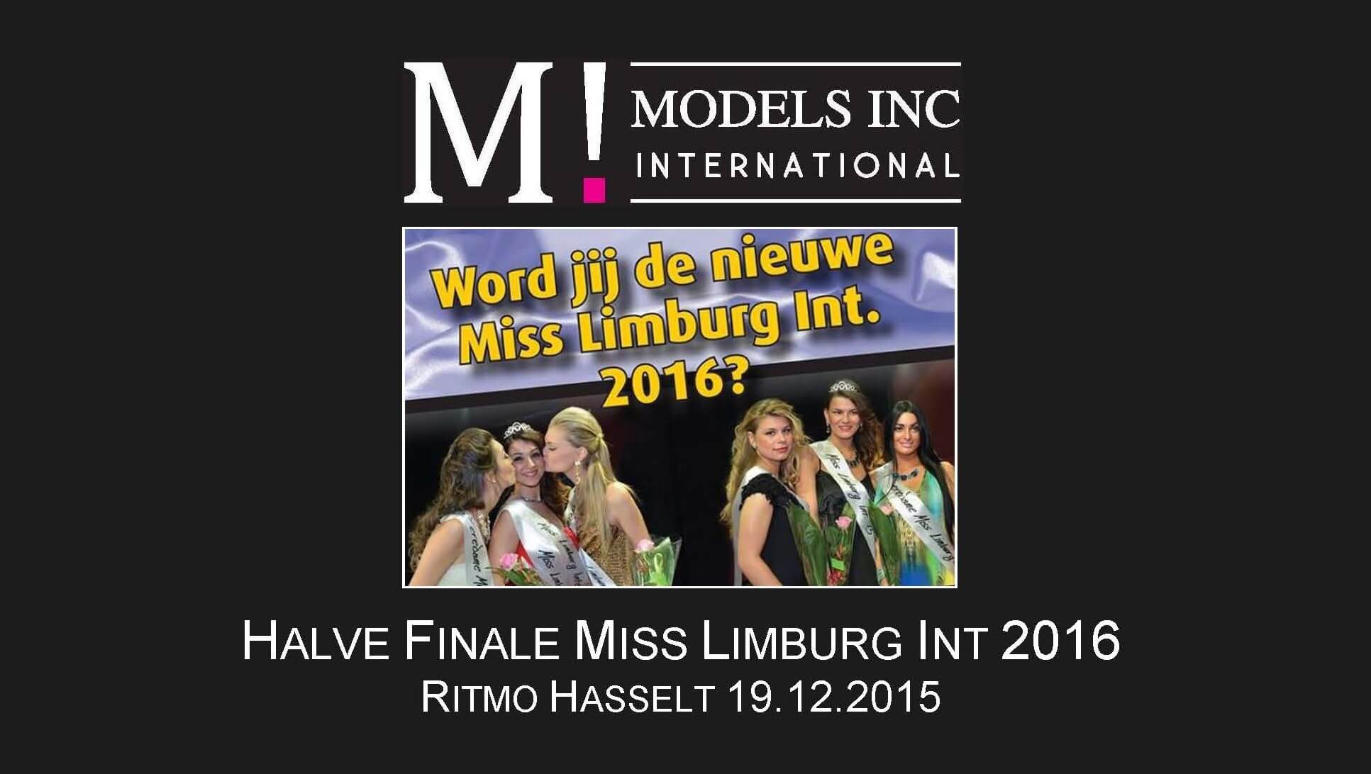 Halve finale Miss Limburg International 2016